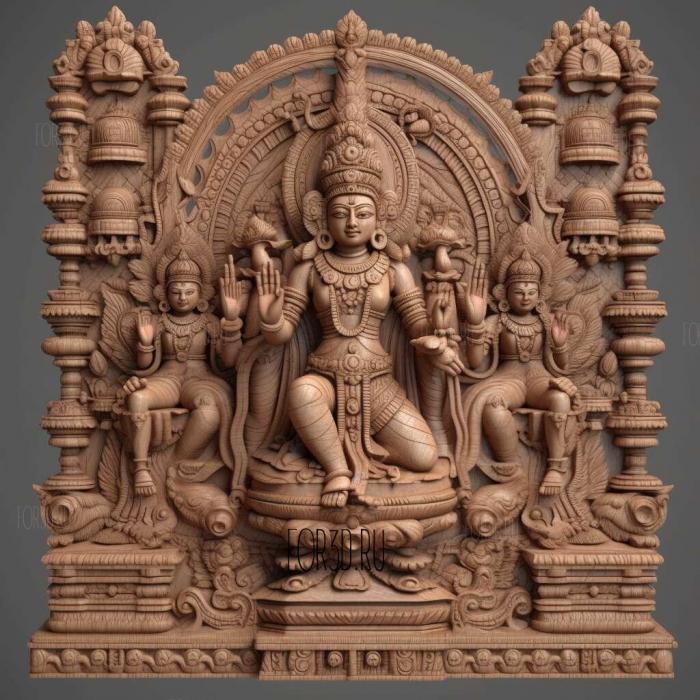 Ayodhya Hindu 3 stl model for CNC